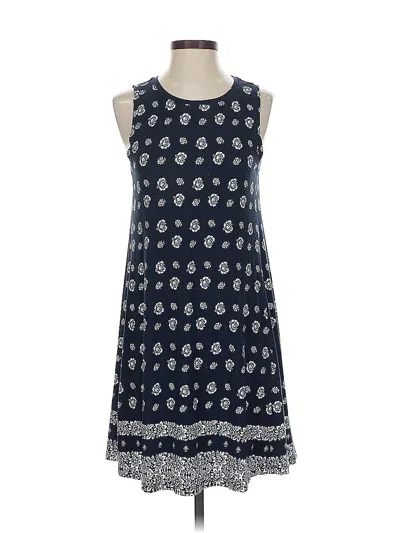Pre-owned Ann Taylor Loft Outlet Casual Dress In Blue