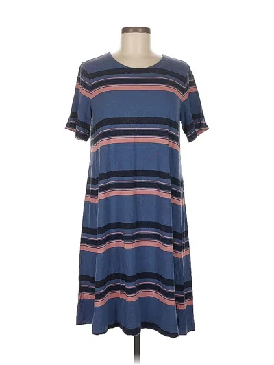 Pre-owned Ann Taylor Loft Outlet Casual Dress In Blue
