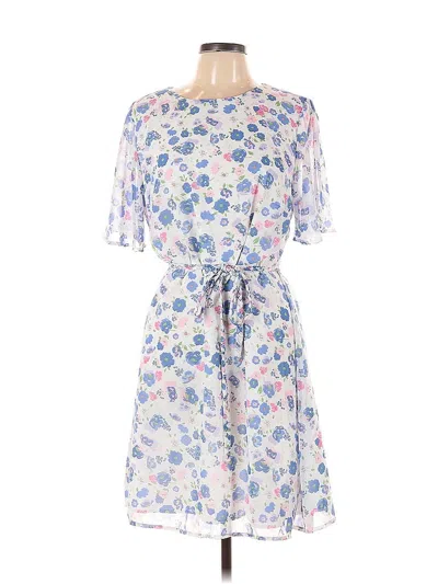 Pre-owned Ann Taylor Loft Outlet Casual Dress In Blue