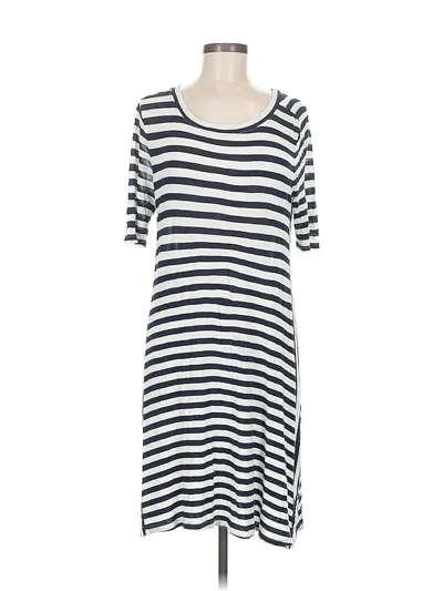 Pre-owned Ann Taylor Loft Outlet Casual Dress In Blue