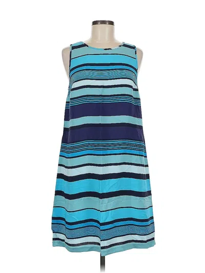 Pre-owned Ann Taylor Loft Outlet Casual Dress In Blue