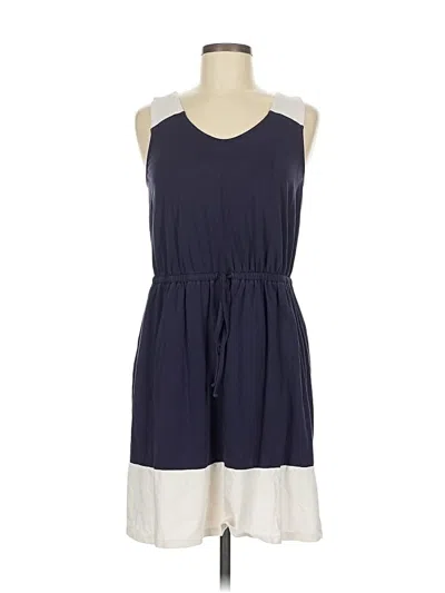 Pre-owned Ann Taylor Loft Outlet Casual Dress In Blue