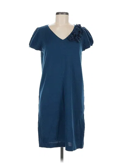 Pre-owned Ann Taylor Loft Outlet Casual Dress In Blue
