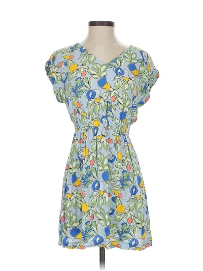 Pre-owned Ann Taylor Loft Outlet Casual Dress In Blue
