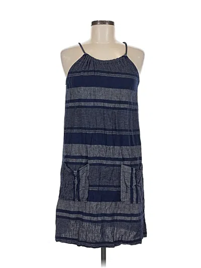 Pre-owned Ann Taylor Loft Outlet Casual Dress In Blue