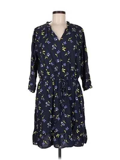 Pre-owned Ann Taylor Loft Outlet Casual Dress In Blue