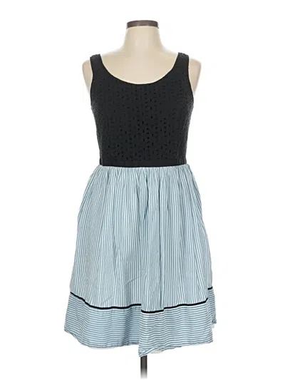 Pre-owned Ann Taylor Loft Outlet Casual Dress In Blue