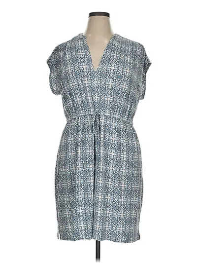Pre-owned Ann Taylor Loft Outlet Casual Dress In Blue