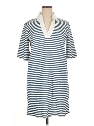 Pre-owned Ann Taylor Loft Outlet Casual Dress In Blue