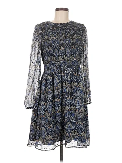 Pre-owned Ann Taylor Loft Outlet Casual Dress In Blue