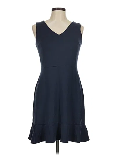 Pre-owned Ann Taylor Loft Outlet Casual Dress In Blue