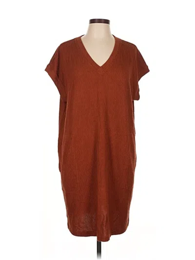 Pre-owned Ann Taylor Loft Outlet Casual Dress In Brown