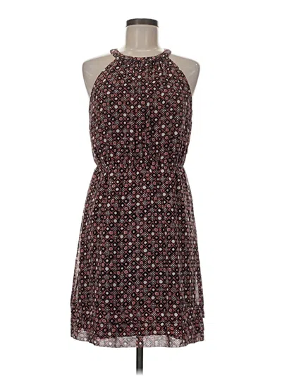 Pre-owned Ann Taylor Loft Outlet Casual Dress In Burgundy