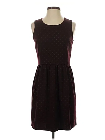Pre-owned Ann Taylor Loft Outlet Casual Dress In Burgundy