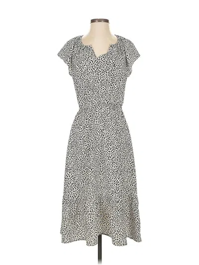 Pre-owned Ann Taylor Loft Outlet Casual Dress In Gray