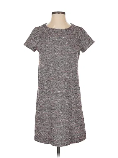 Pre-owned Ann Taylor Loft Outlet Casual Dress In Gray