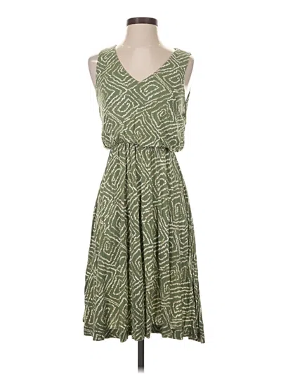Pre-owned Ann Taylor Loft Outlet Casual Dress In Green