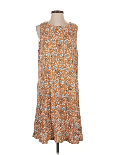 Pre-owned Ann Taylor Loft Outlet Casual Dress In Orange