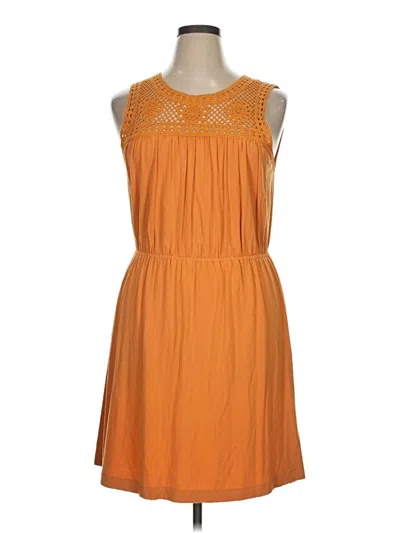 Pre-owned Ann Taylor Loft Outlet Casual Dress In Orange