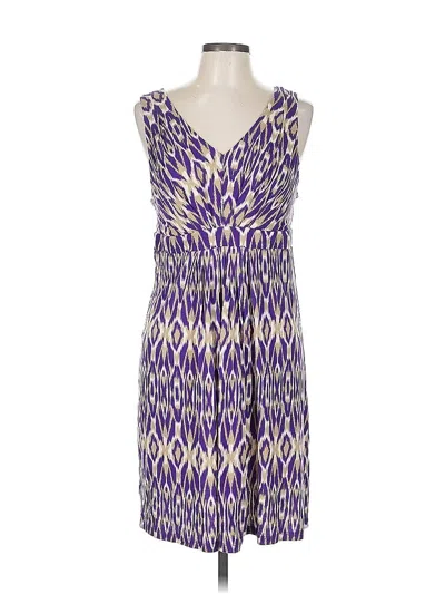 Pre-owned Ann Taylor Loft Outlet Casual Dress In Purple