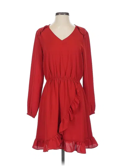 Pre-owned Ann Taylor Loft Outlet Casual Dress In Red