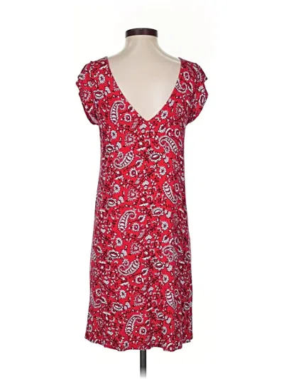 Pre-owned Ann Taylor Loft Outlet Casual Dress In Red