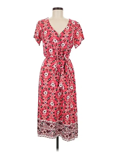Pre-owned Ann Taylor Loft Outlet Casual Dress In Red