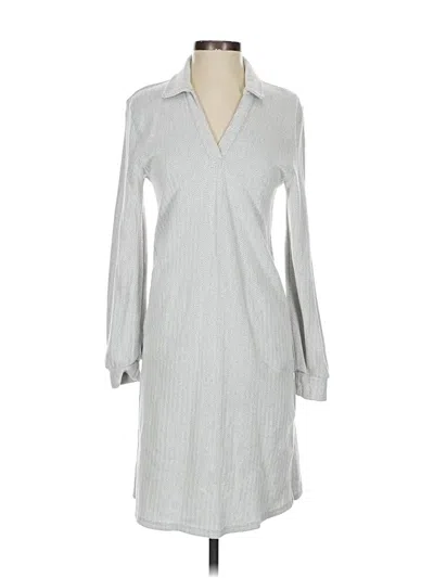 Pre-owned Ann Taylor Loft Outlet Casual Dress In Silver