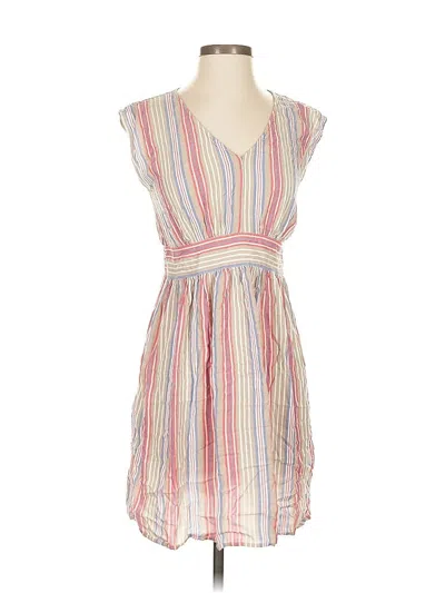 Pre-owned Ann Taylor Loft Outlet Casual Dress In White