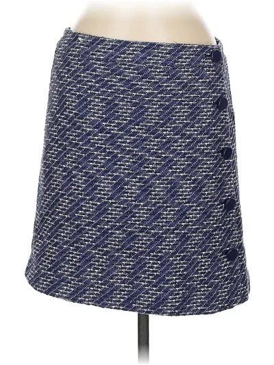 Pre-owned Ann Taylor Loft Outlet Casual Skirt In Blue