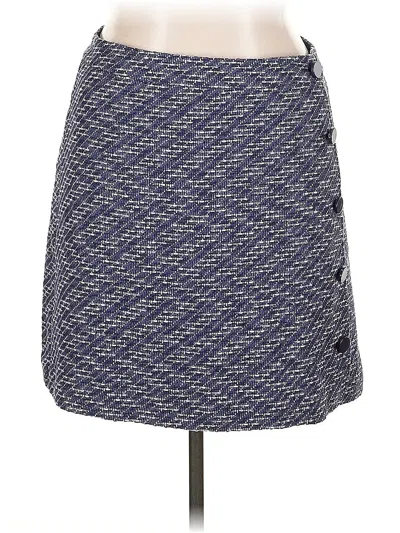Pre-owned Ann Taylor Loft Outlet Casual Skirt In Blue