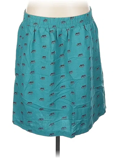 Pre-owned Ann Taylor Loft Outlet Casual Skirt In Blue