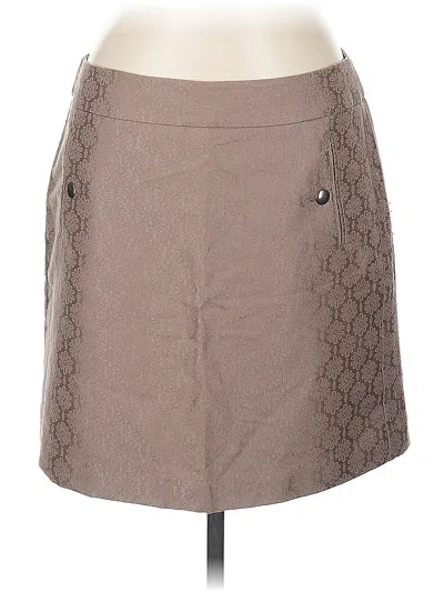 Pre-owned Ann Taylor Loft Outlet Casual Skirt In Brown
