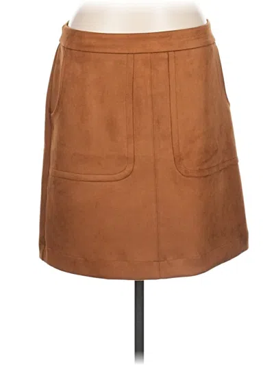 Ann Taylor Loft Outlet Casual Skirt In Brown