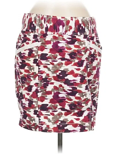 Pre-owned Ann Taylor Loft Outlet Casual Skirt In Burgundy