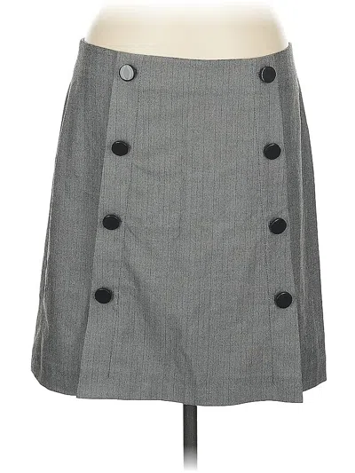 Pre-owned Ann Taylor Loft Outlet Casual Skirt In Gray