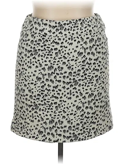 Pre-owned Ann Taylor Loft Outlet Casual Skirt In Gray