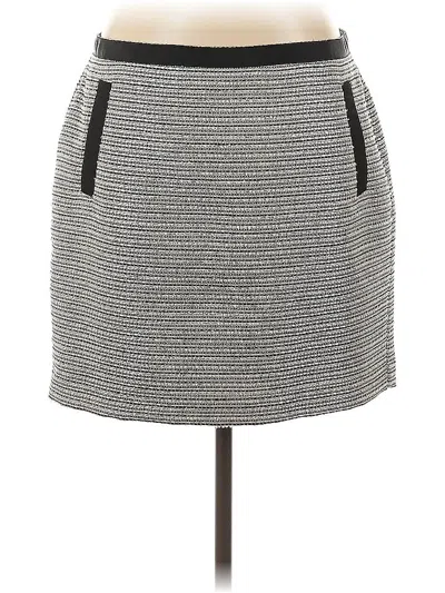 Pre-owned Ann Taylor Loft Outlet Casual Skirt In Gray