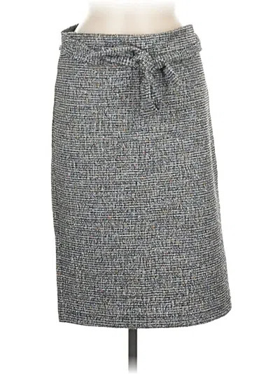 Pre-owned Ann Taylor Loft Outlet Casual Skirt In Gray
