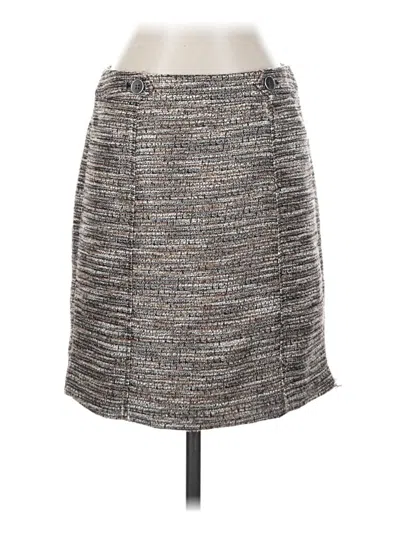 Pre-owned Ann Taylor Loft Outlet Casual Skirt In Gray