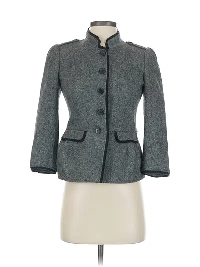 Pre-owned Ann Taylor Loft Outlet Coat In Gray