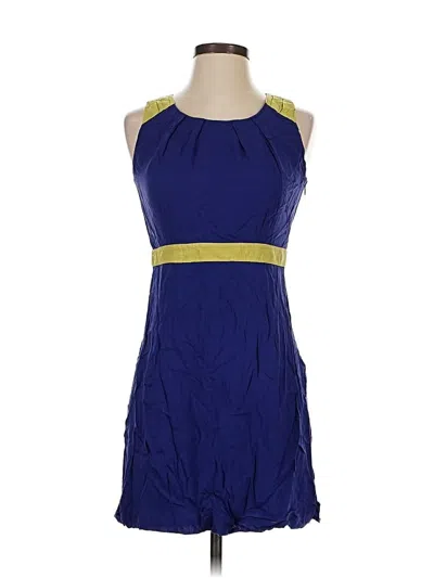 Pre-owned Ann Taylor Loft Outlet Cocktail Dress In Blue