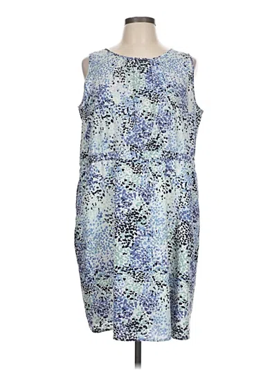 Pre-owned Ann Taylor Loft Outlet Cocktail Dress In Blue