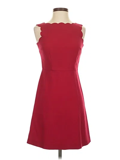 Pre-owned Ann Taylor Loft Outlet Cocktail Dress In Burgundy