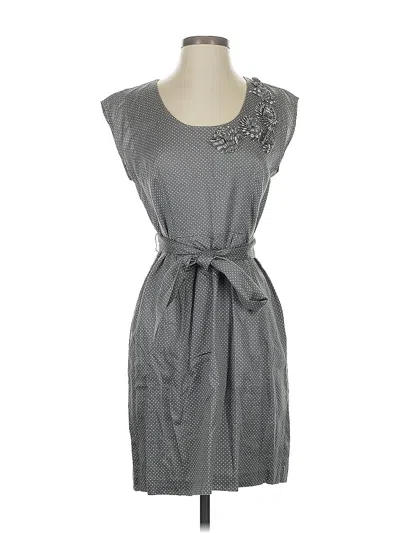 Pre-owned Ann Taylor Loft Outlet Cocktail Dress In Gray