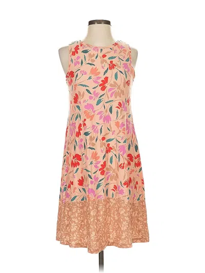 Pre-owned Ann Taylor Loft Outlet Cocktail Dress In Orange