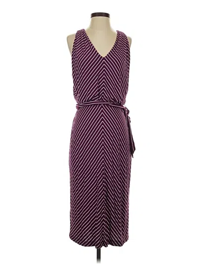 Pre-owned Ann Taylor Loft Outlet Cocktail Dress In Purple