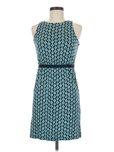 Pre-owned Ann Taylor Loft Outlet Cocktail Dress In Teal