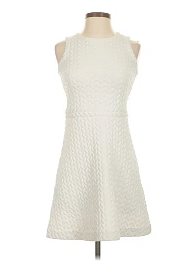 Pre-owned Ann Taylor Loft Outlet Cocktail Dress In White