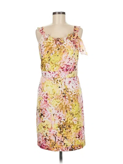 Pre-owned Ann Taylor Loft Outlet Cocktail Dress In Yellow